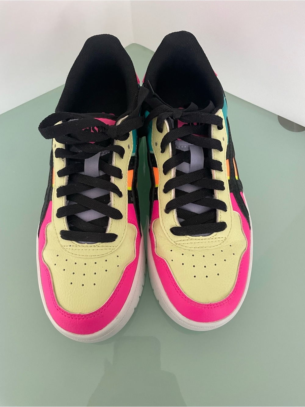 Asics Japan S PF Womens Platform Athletic Sneakers in Huddle Yellow Size 7 Shoes - Picture 10 of 16